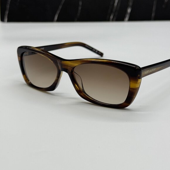 NEW SAINT LAURENT SL613 004 SUNGLASSES WOMEN HAVANA EYEWEAR SL 613 004 - Picture 7 of 12